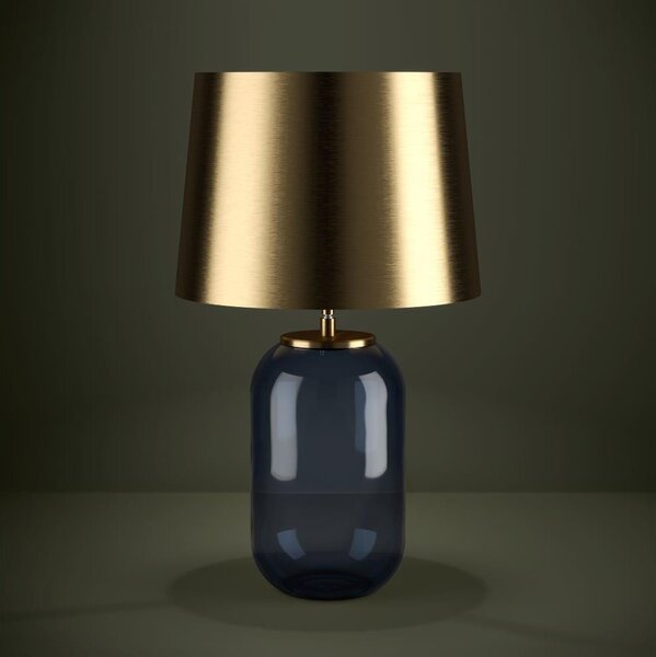 Eglo 390064 - Stolná lampa CUITE 1xE27/40W/230V zlatá/modrá