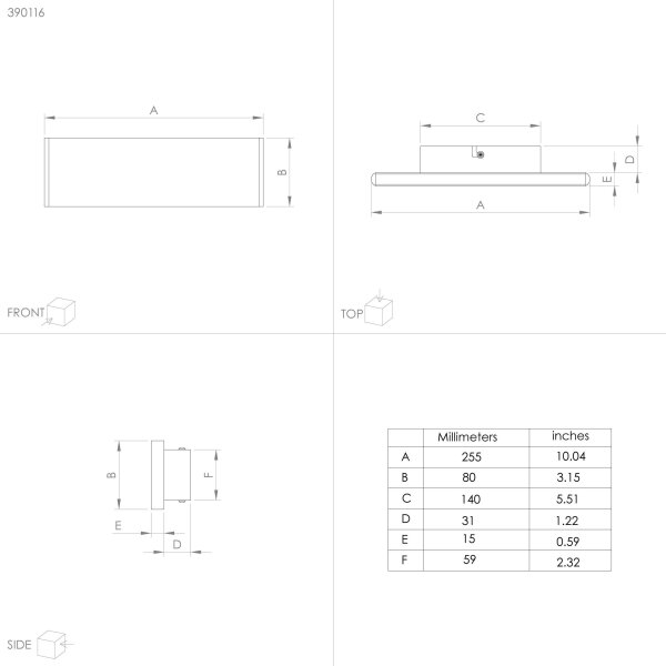 Eglo 390116 - LED Nástenné svietidlo CLIMENE 2xLED/5,4W/230V 3000K čierna