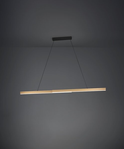 Eglo 390369 - LED Stmievateľný luster na lanku MONTEBUONO LED/21W/230V 3000K hnedá