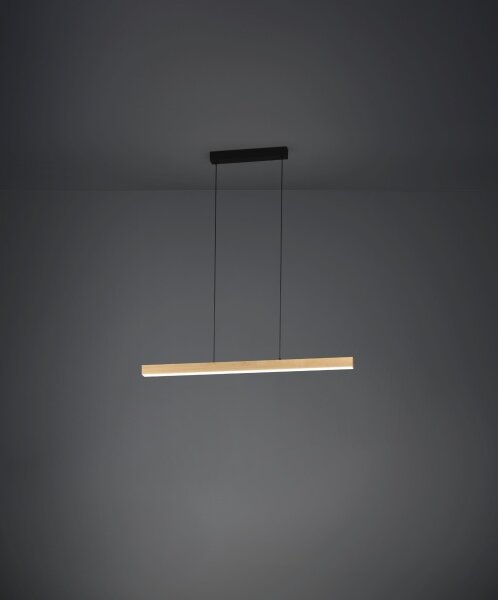 Eglo 390369 - LED Stmievateľný luster na lanku MONTEBUONO LED/21W/230V 3000K hnedá
