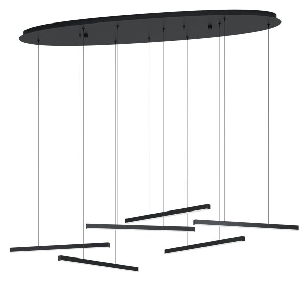 Eglo 39915 - LED Stmievateľný luster na lanku LINDOZA 6xLED/8,4W/230V 3000K