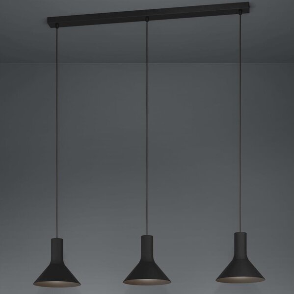 Eglo 390219 - Luster na lanku MORESCANA 3xE27/28W/230V čierna