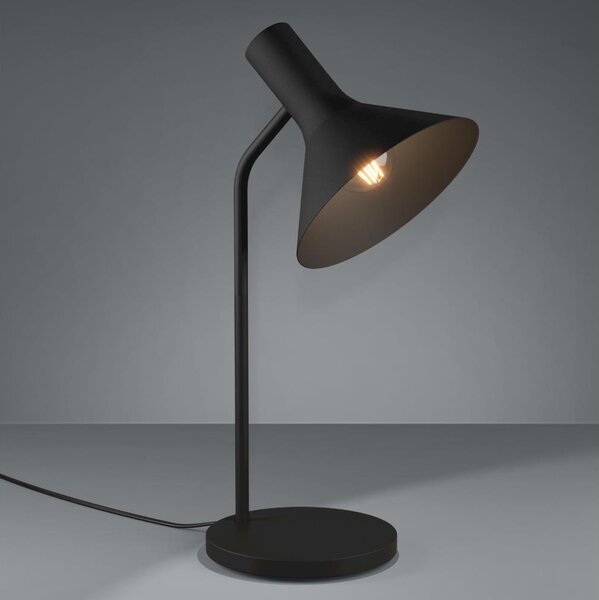 Eglo 390221 - Stolná lampa MORESCANA 1xE27/28W/230V čierna