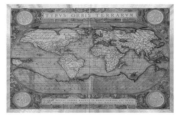 Obraz na plátne - Starožitná mapa sveta 1102QA (60x40 cm)