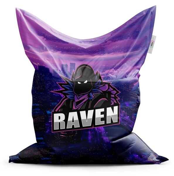 Sablio Sedací vak FORTNITE RAVEN Steampunk mesto - 150x100 cm