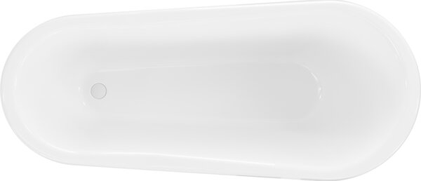 Mexen Retro, voľne stojaca vaňa 170 x 75 cm, biela, biele nohy, 53251707500-20