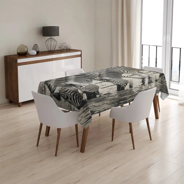 Sablio Obrus Zebry pri vode - 90x90 cm