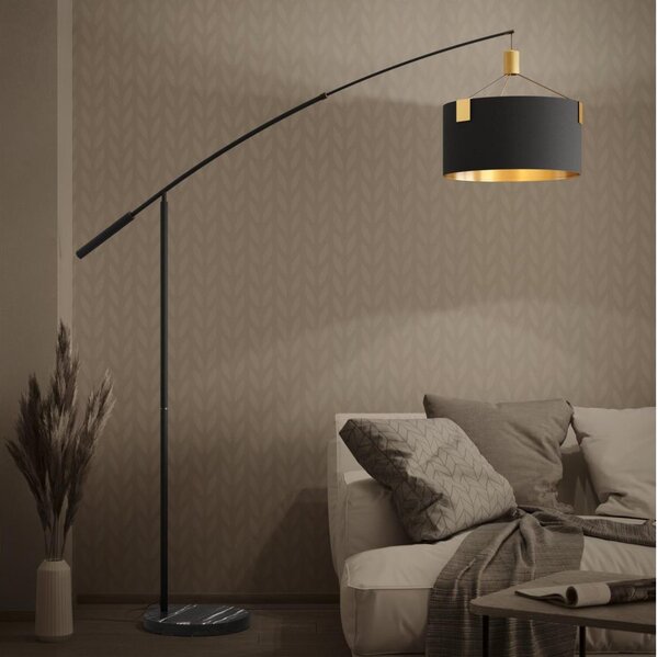 Eglo 39966 - Stojacia lampa TORTOLA 3xE27/40W/230V čierna/zlatá