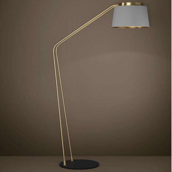 Eglo 390174 - Stojacia lampa ALMERIMAR 1xE27/40W/230V šedá/zlatá