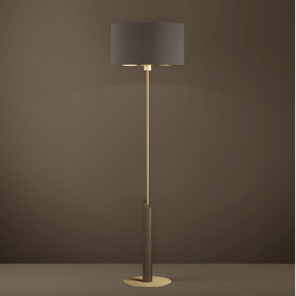 Eglo 390338 - Stojacia lampa SANTANDRIA 1xE27/40W/230V hnedá/zlatá