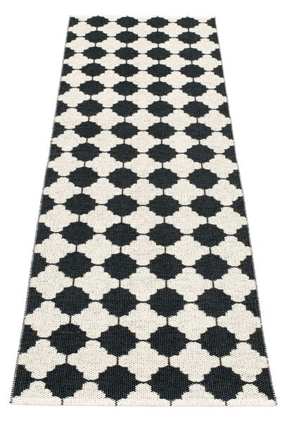 Čierno-biely vnútorný a vonkajší behúň 70x225 cm Marre Black Coral – Pappelina