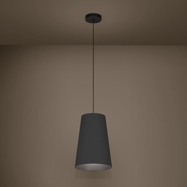 Eglo 390132 - Luster na lanku PETROSA 1xE27/40W/230V čierna