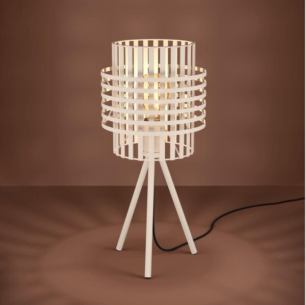 Eglo 390148 - Stojacia lampa OLTAMAR 1xE27/40W/230V krémová