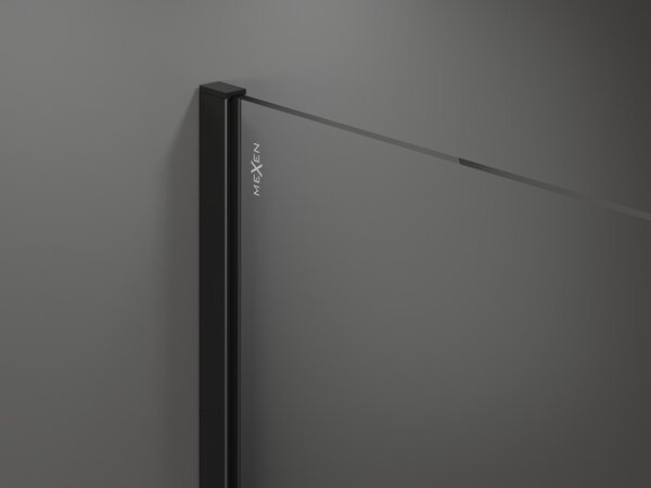 Mexen Kioto sprchová stena Walk-in 50 x 200 cm, čierny rám 8 mm, čierna - 800-050-101-70-70