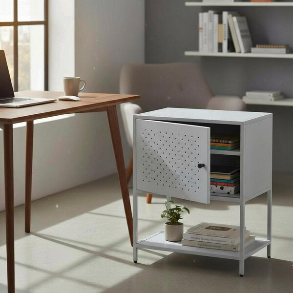 NOČNÝ STOLÍK, sivá, 45/60/30 cm - Nočné stolíky, Online Only