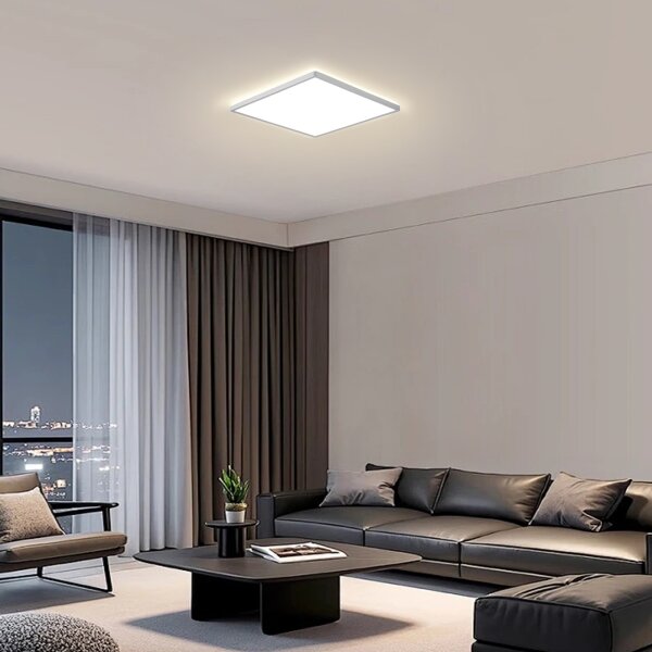 Brilagi - LED kúpeľňové stropné svietidlo ULTRA SLIM LED/24W/230V 42x42 cm strieborné IP54