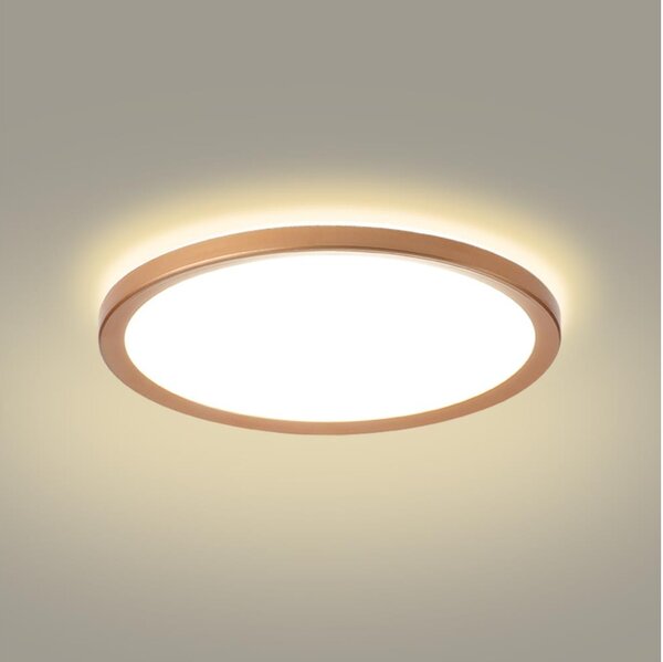 Brilagi - ultratenké kúpeľňové stropné LED svietidlo 24W/230V, priemer 42 cm, ružové zlato, IP54