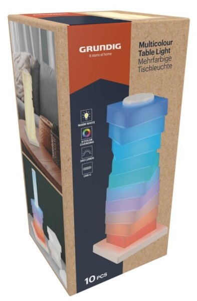 Grundig - LED RGB Dotyková stolná lampa LED/4W/5V