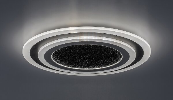 Rabalux 71316 - LED stmievateľné stropné svietidlo TANELI 56W/230V 3000/4000/6000K čierne + diaľkové ovládanie