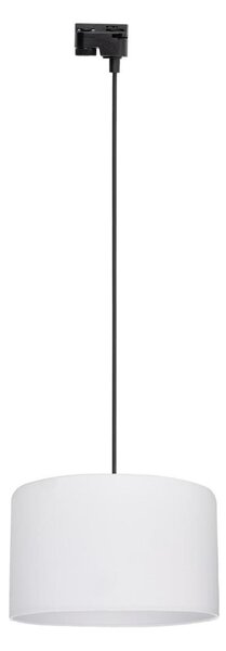 Luster na lanku do lištového systému TRACER 1xE27/15W/230V pr. 38 cm čierna/biela