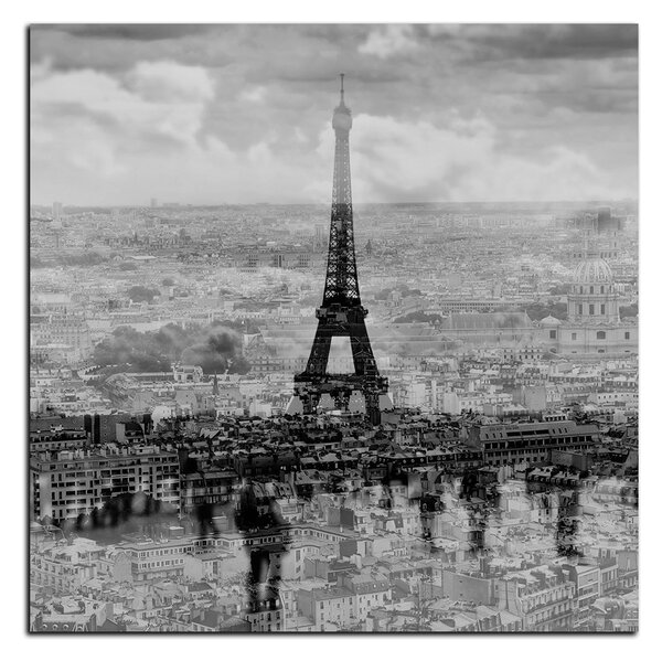 Obraz na plátne - Fotografia z Paríža - štvorec 3109QA (50x50 cm)