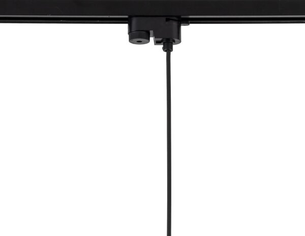 Luster na lanku do lištového systému TRACER 1xE27/15W/230V pr. 38 cm čierna/biela