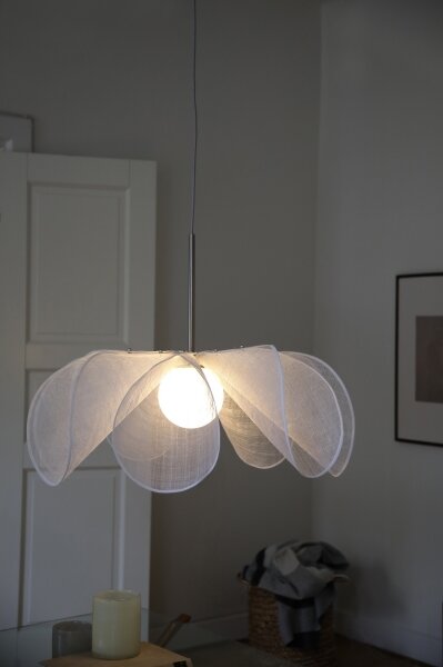 Markslöjd 108818 - Luster na lanku STYRKA 1xE27/40W/230V pr. 75 cm biela