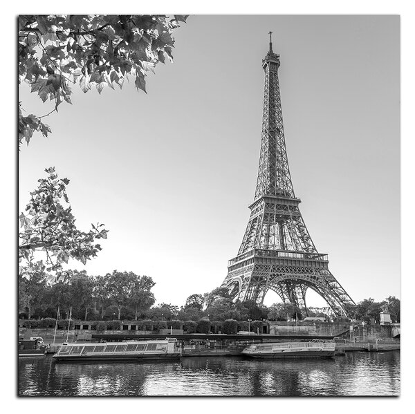 Obraz na plátne - Eiffel Tower - štvorec 3110QA (50x50 cm)