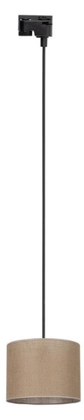 Luster na lanku do lištového systému TRACER 1xE27/15W/230V pr. 20 cm čierna/hnedá