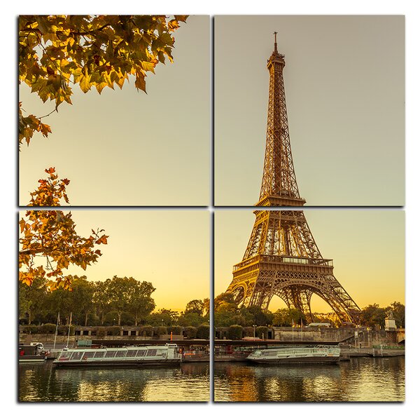Obraz na plátne - Eiffel Tower - štvorec 3110D (60x60 cm)