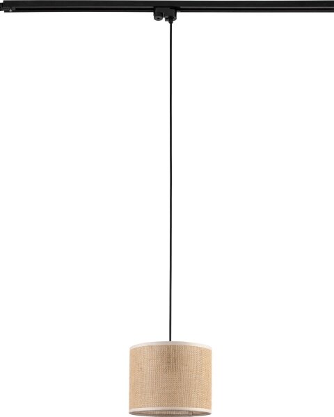 Luster na lanku do lištového systému TRACER 1xE27/15W/230V pr. 20 cm čierna/hnedá