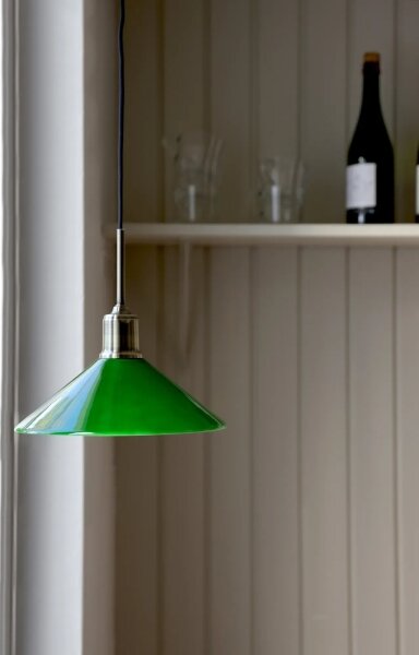 Markslöjd 108868 - Luster na lanku VELA 1xE27/40W/230V mosadz/zelená