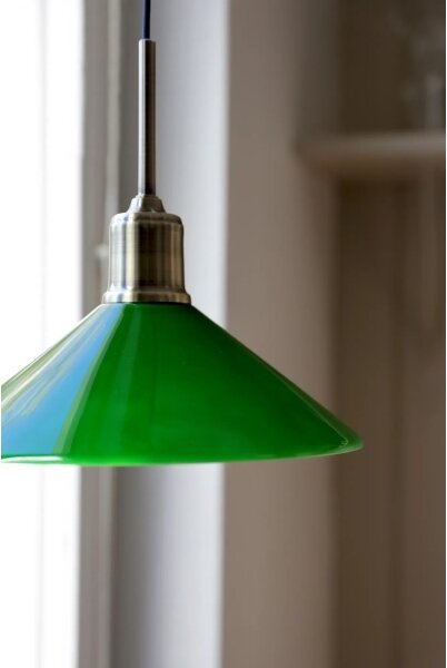 Markslöjd 108868 - Luster na lanku VELA 1xE27/40W/230V mosadz/zelená
