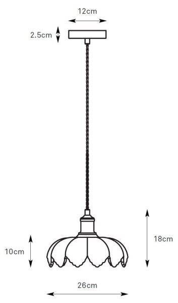 Markslöjd 108858 - Luster na lanku KURAGE 1xE27/40W/230V mosadz/dymová béžová
