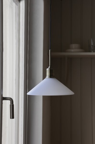 Markslöjd 108867 - Luster na lanku VELA 1xE27/40W/230V mosadz/biela
