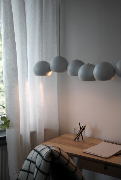 Markslöjd 108859 - Luster na lanku CUPOLO 7xE14/40W/230V biela
