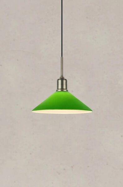 Markslöjd 108868 - Luster na lanku VELA 1xE27/40W/230V mosadz/zelená