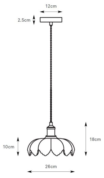 Markslöjd 108857 - Luster na lanku KURAGE 1xE27/40W/230V mosadz/biela