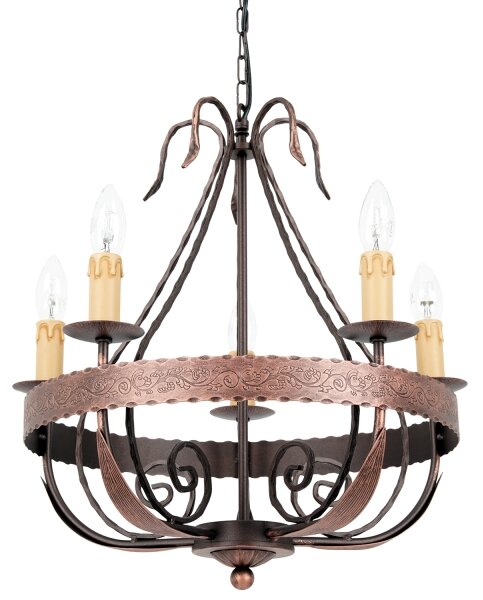 Luster na reťazi LOARA 5xE14/60W/230V
