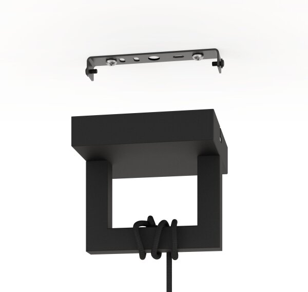 Eglo 390002 - Luster na lanku BOGOTA 1xE27/40W/230V čierna
