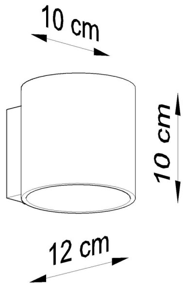 Sollux SL.0050 - Nástenné svietidlo ORBIS 1 1xG9/40W/230V biela