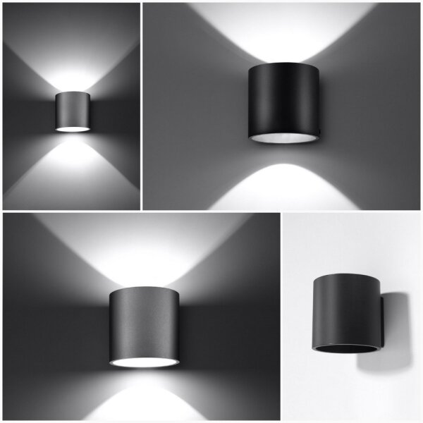 Sollux SL.0049 - Nástenné svietidlo ORBIS 1 1xG9/40W/230V šedá
