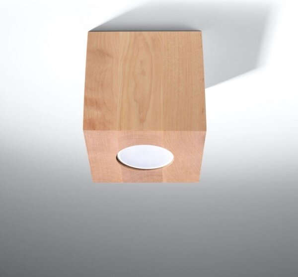 Sollux SL.0493 - Bodové svietidlo QUAD 1xGU10/10W/230V drevo