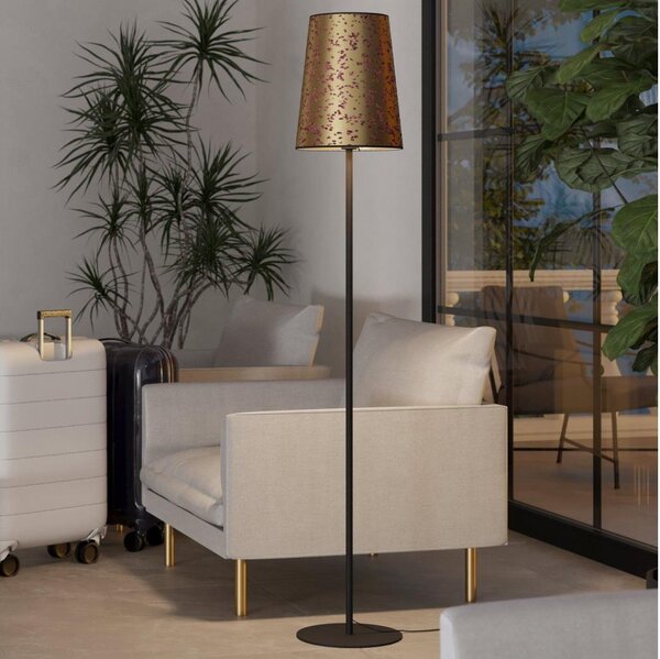 Eglo 390295 - Stojacia lampa CASTUERA 1xE27/25W/230V zlatá/ružová