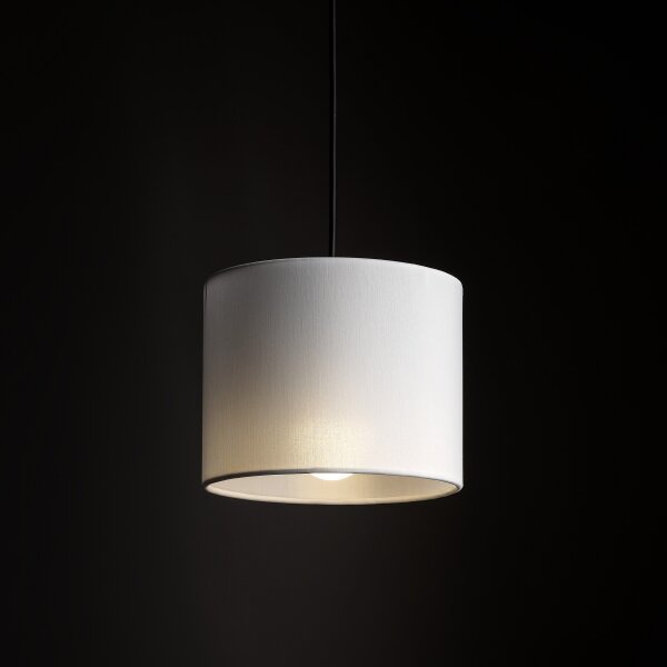 Luster na lanku 3-fáz. lišto. systému TRACER 1xE27/15W/230V pr. 20 cm čierna/biela
