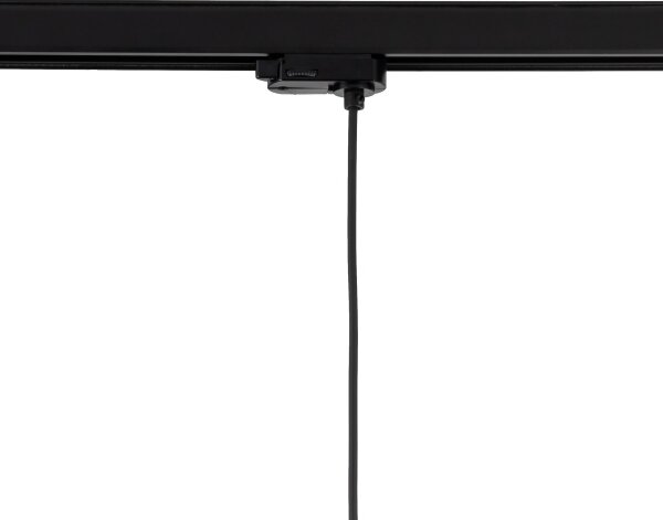 Luster na lanku 3-fáz. lišto. systému TRACER 1xE27/15W/230V pr. 30 cm čierna/biela
