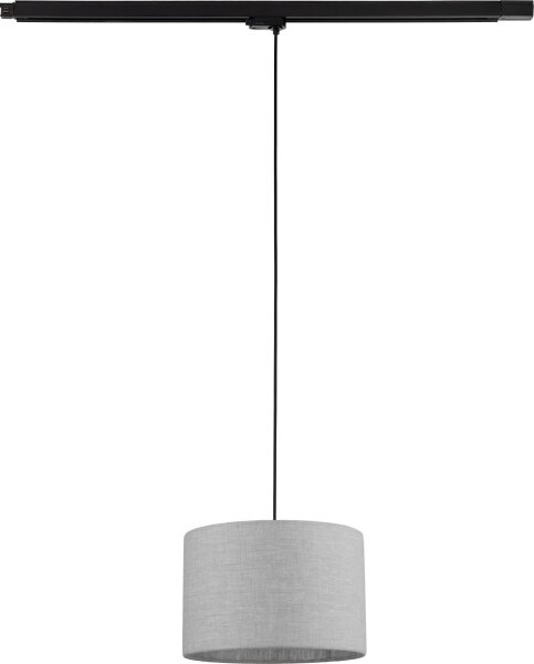 Luster na lanku 3-fáz. lišto. systému TRACER 1xE27/15W/230V pr. 30 cm čierna/šedá
