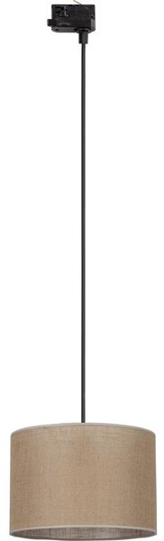 Luster na lanku 3-fáz. lišto. systému TRACER 1xE27/15W/230V pr. 30 cm čierna/hnedá