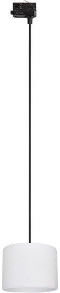 Luster na lanku 3-fáz. lišto. systému TRACER 1xE27/15W/230V pr. 20 cm čierna/biela