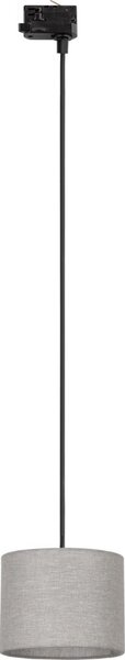 Luster na lanku 3-fáz. lišto. systému TRACER 1xE27/15W/230V pr. 20 cm čierna/šedá